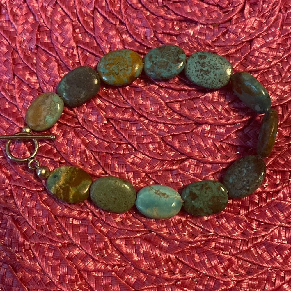 Smooth Turquoise Toggle Bracelet - image 1